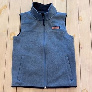 Vineyard Vines Kids Blue Zip-Up Vest